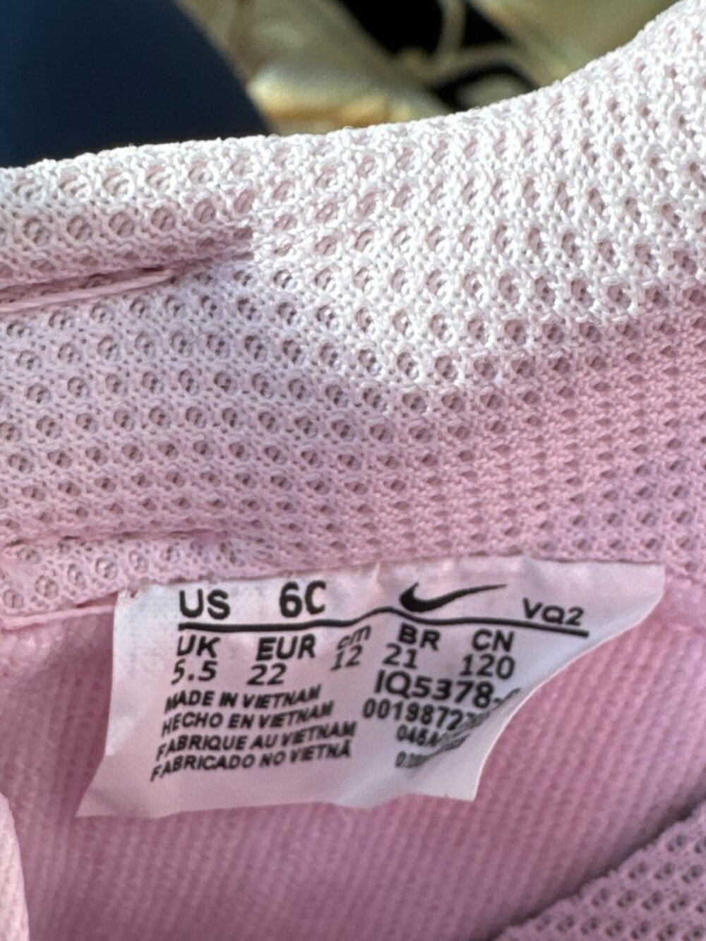 NIKE Baby Girls Pink/Red Patent Leather Sneakers US 6C Heart Design Toddler - Picture 8 of 9